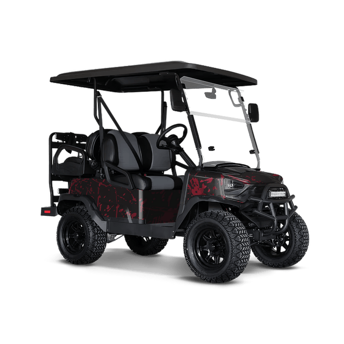Bloodbath Black Golf Cart Wraps