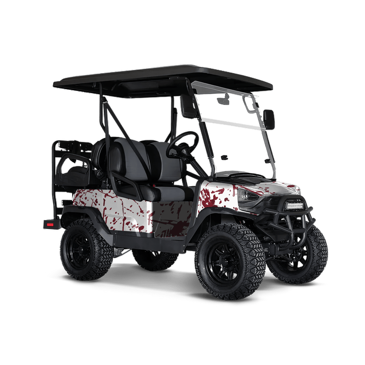 Bloodbath White Golf Cart Wraps