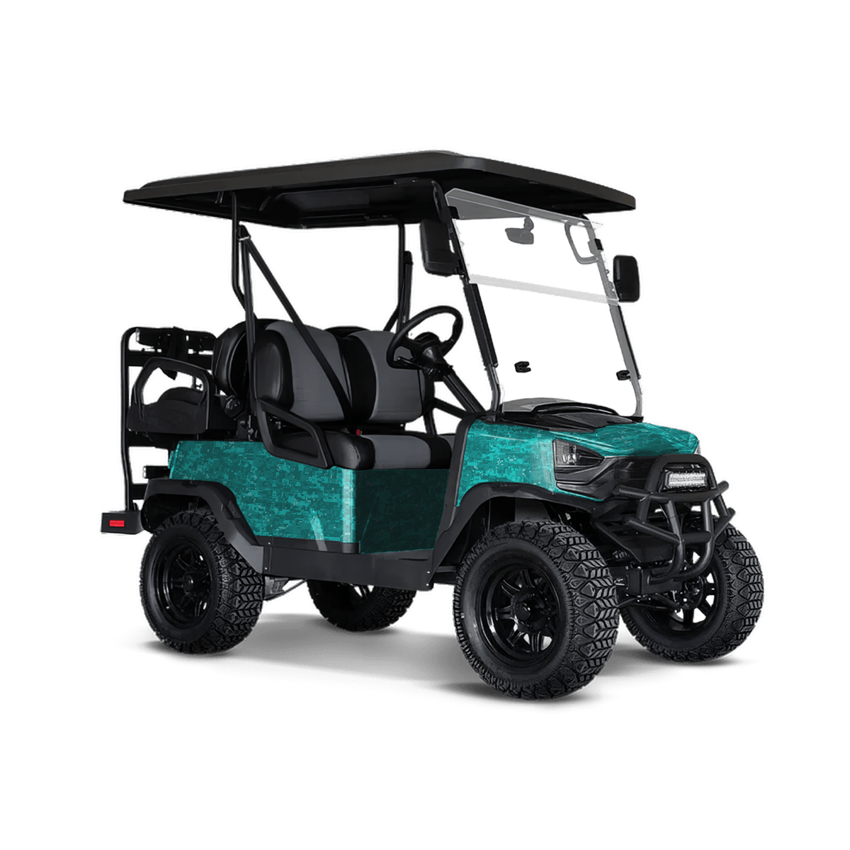 Digital Elite Tiffany Blue Golf Cart Wraps
