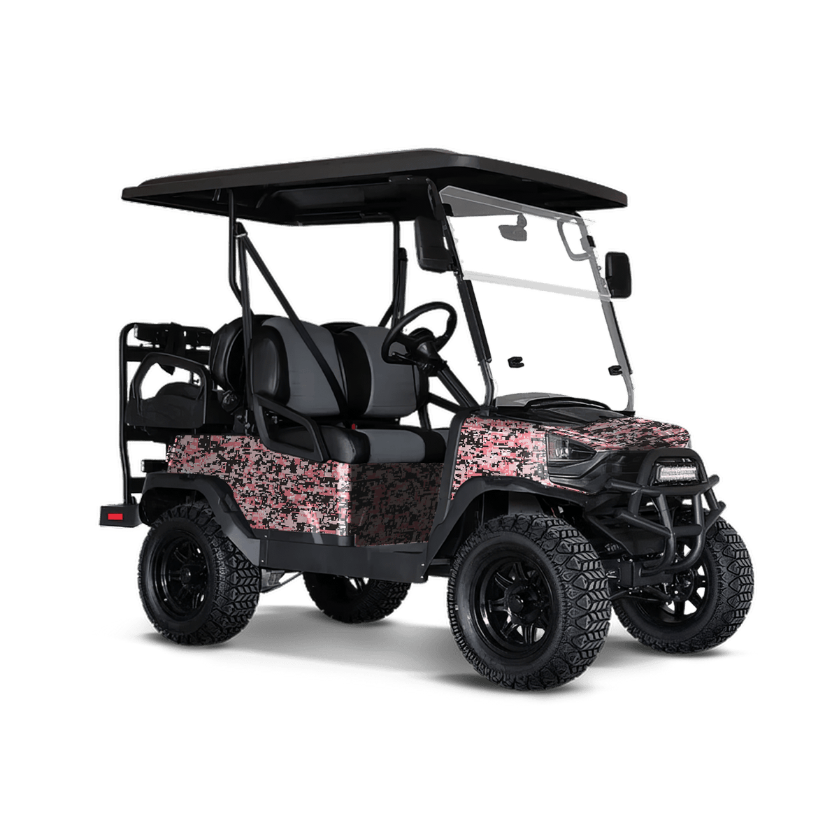 Digital Pink Golf Cart Wraps