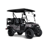 Digital Urban Magenta Golf Cart Wraps