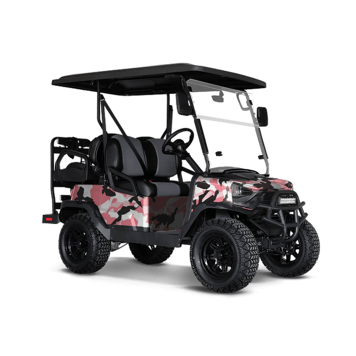 Erratic Pink Golf Cart Wraps