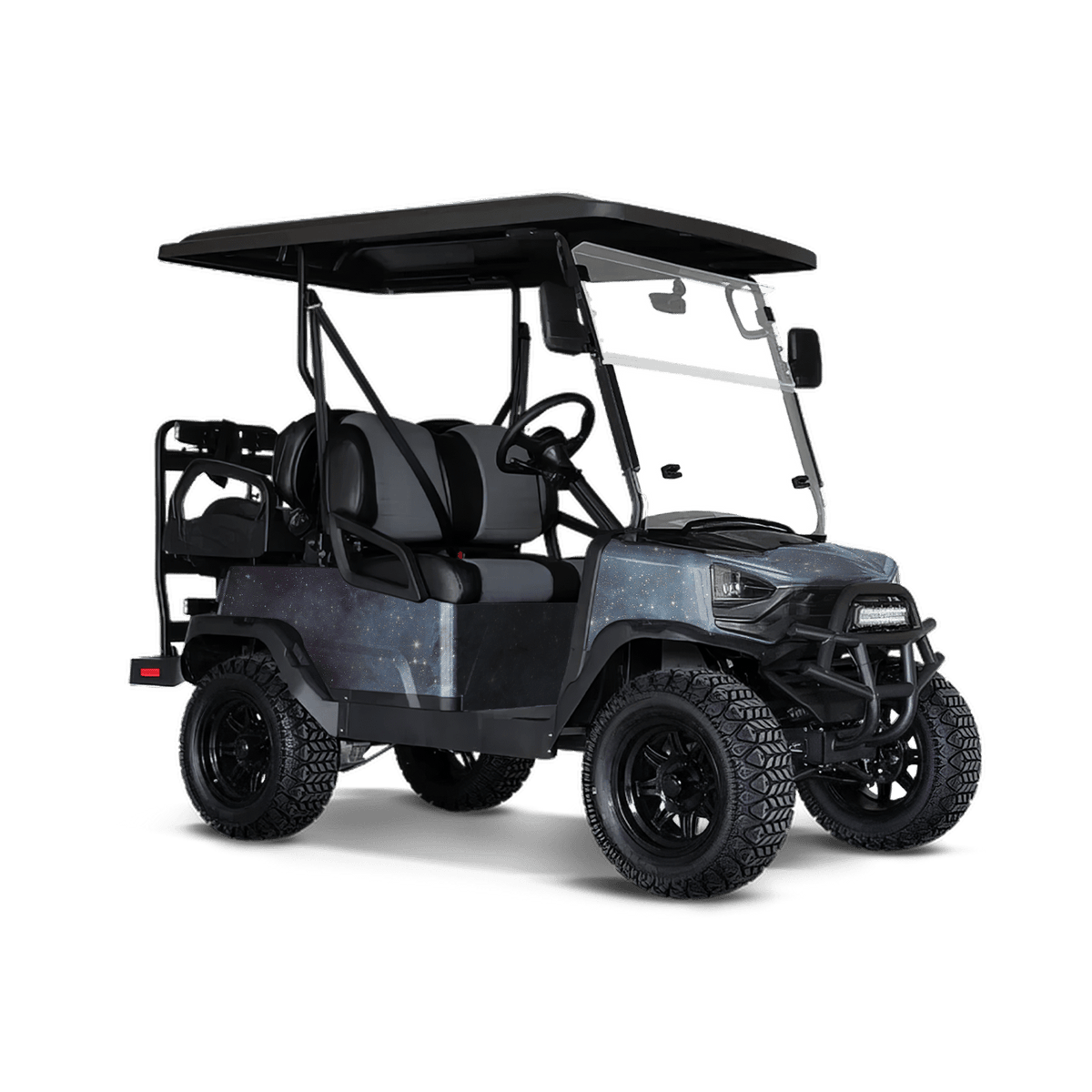 Galaxy Blue Nebula Golf Cart Wraps