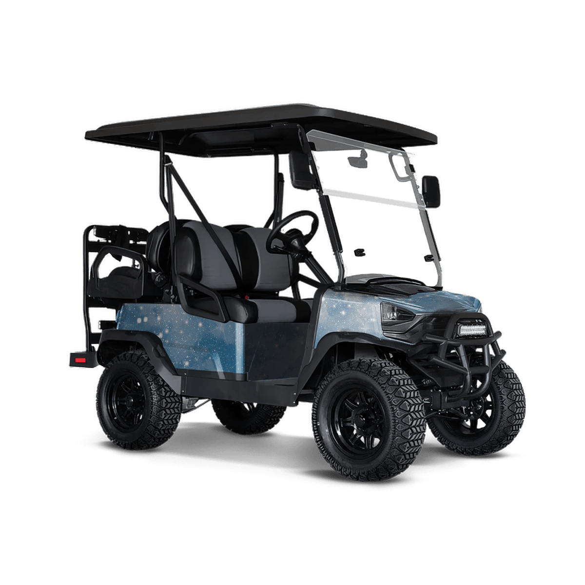 Galaxy Light Blue Golf Cart Wraps