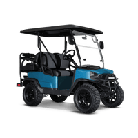 Hex Electric Blue Golf Cart Wraps