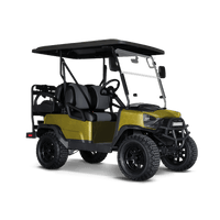 Hex Electric Yellow Golf Cart Wraps