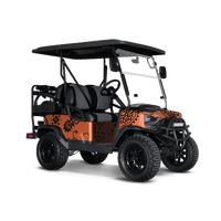 Bandana Orange & Black Golf Cart Wraps