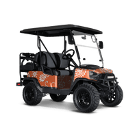 Bandana Orange & White Golf Cart Wraps