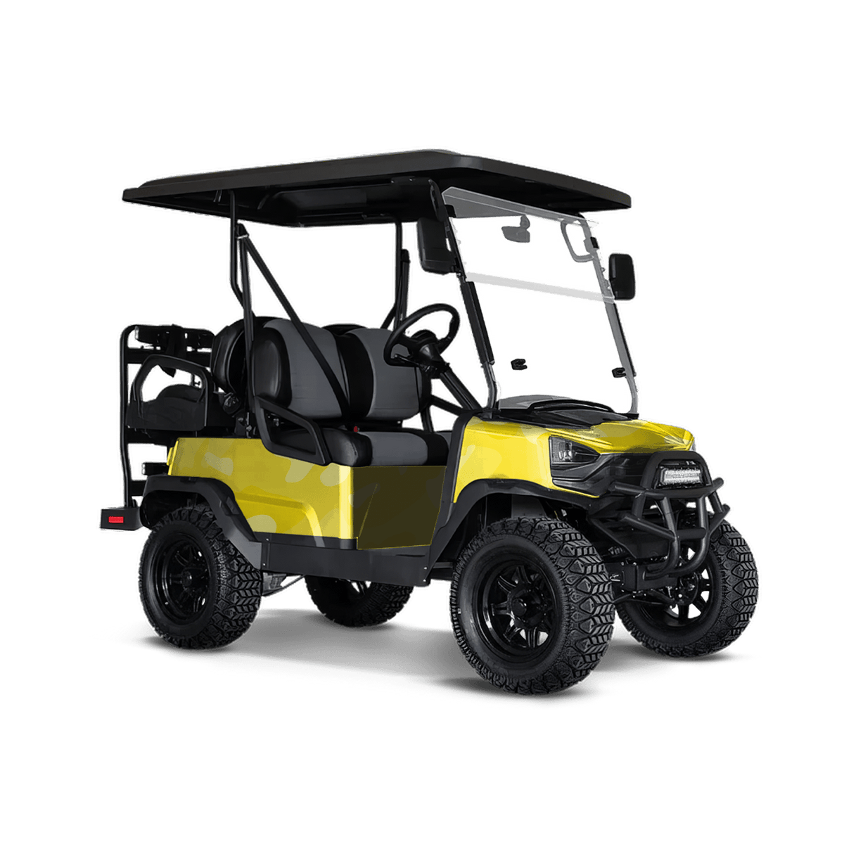 Classic Elite Yellow Golf Cart Wraps