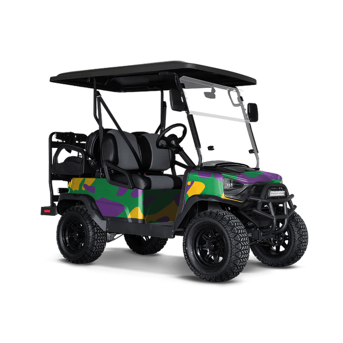 Classic Mardi Gras Golf Cart Wraps