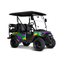 Classic Mardi Gras Golf Cart Wraps