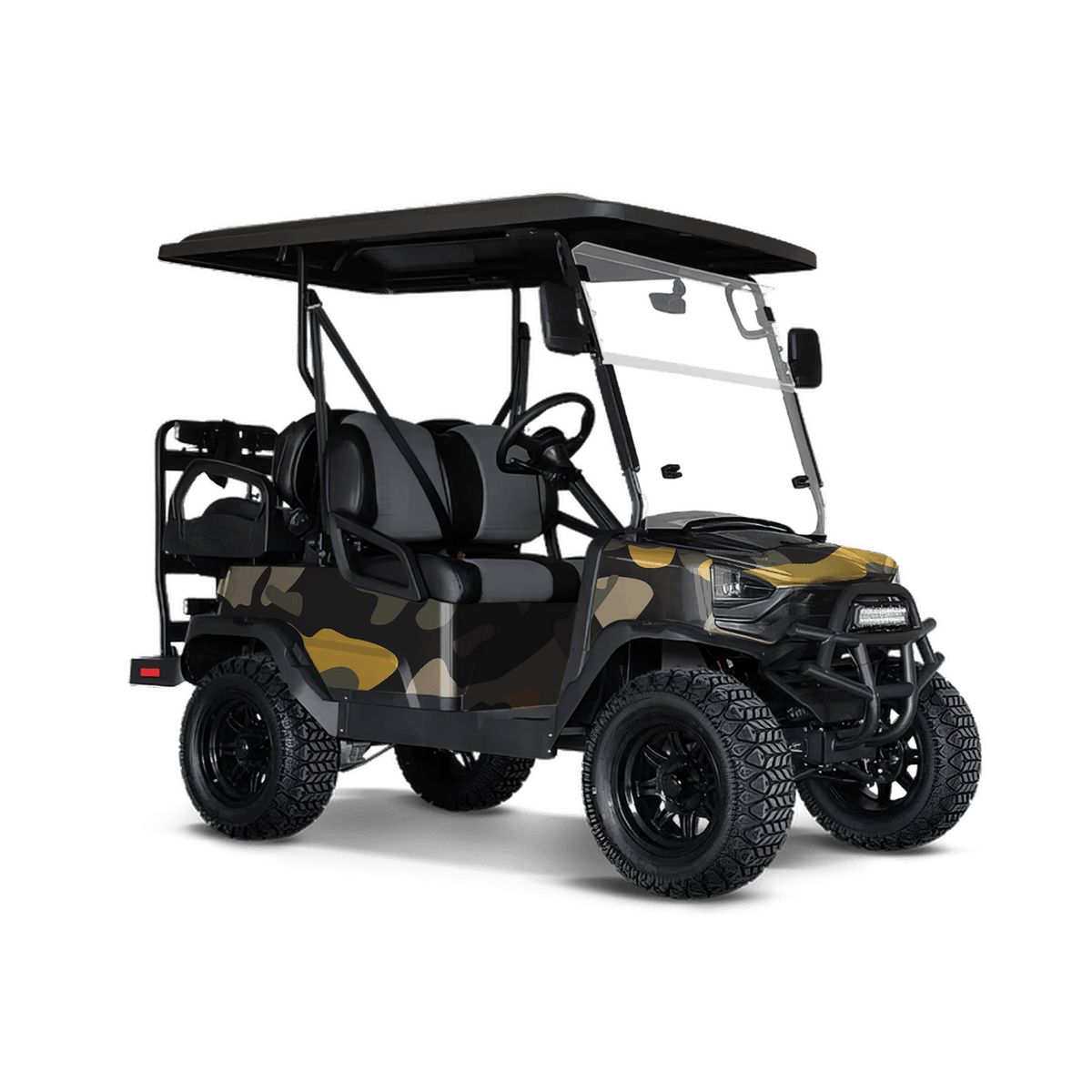 Classic Militant Yellow Golf Cart Wraps