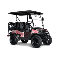 Classic Pink Golf Cart Wraps