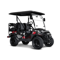 Classic Red Tiger Golf Cart Wraps