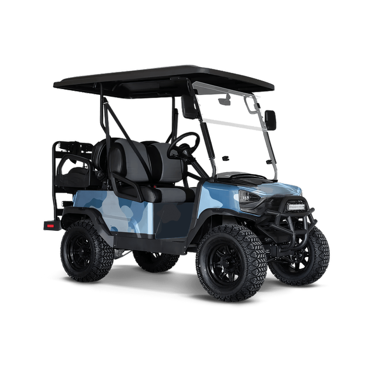Cumulus Cool Blue Golf Cart Wraps