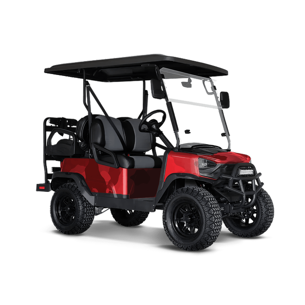 Cumulus Elite Red Golf Cart Wraps