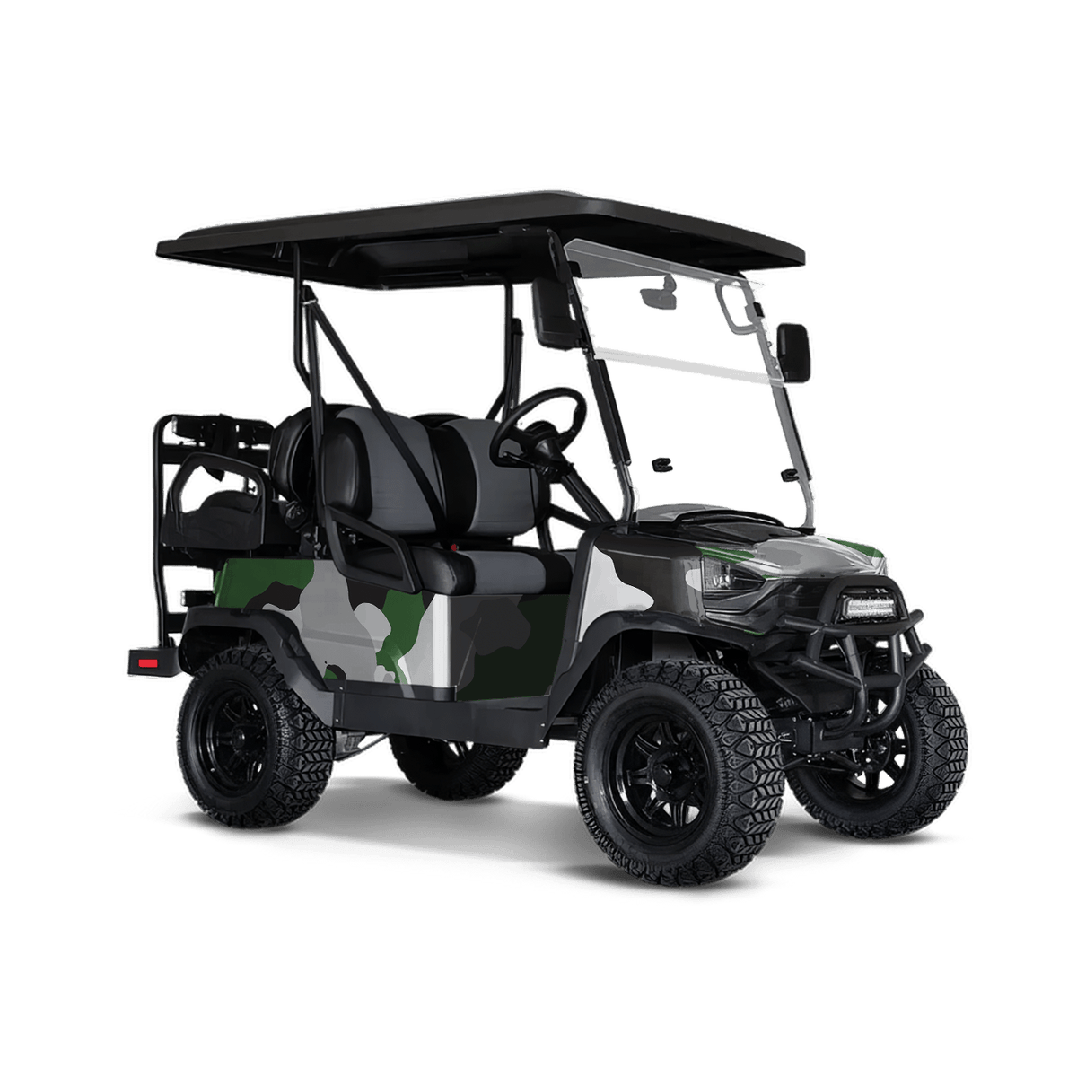 Cumulus Green Tiger Golf Cart Wraps