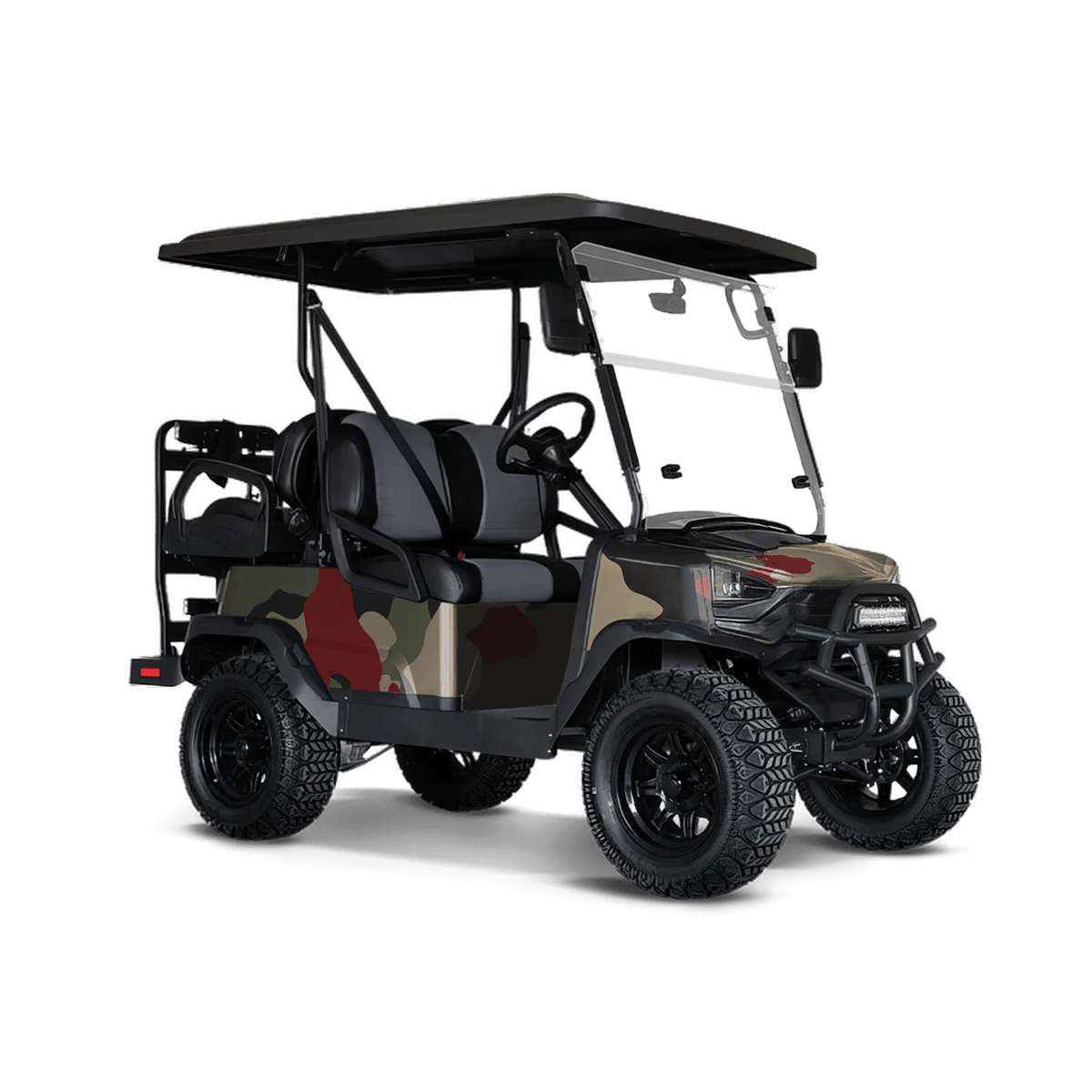 Cumulus Militant Red Golf Cart Wraps