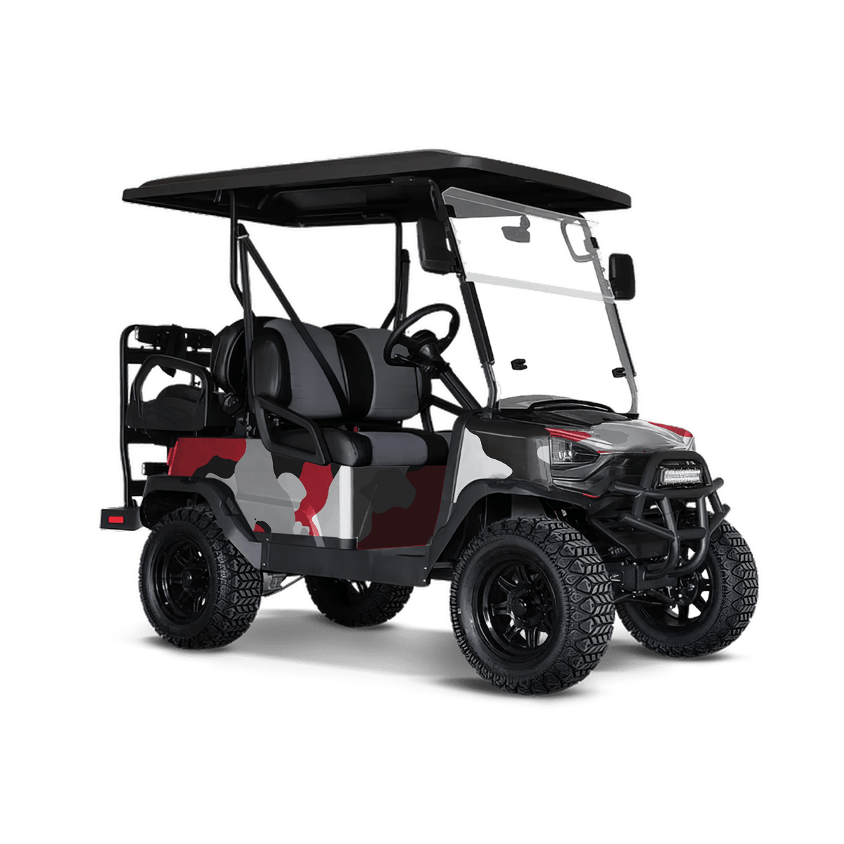 Cumulus Red Tiger Golf Cart Wraps