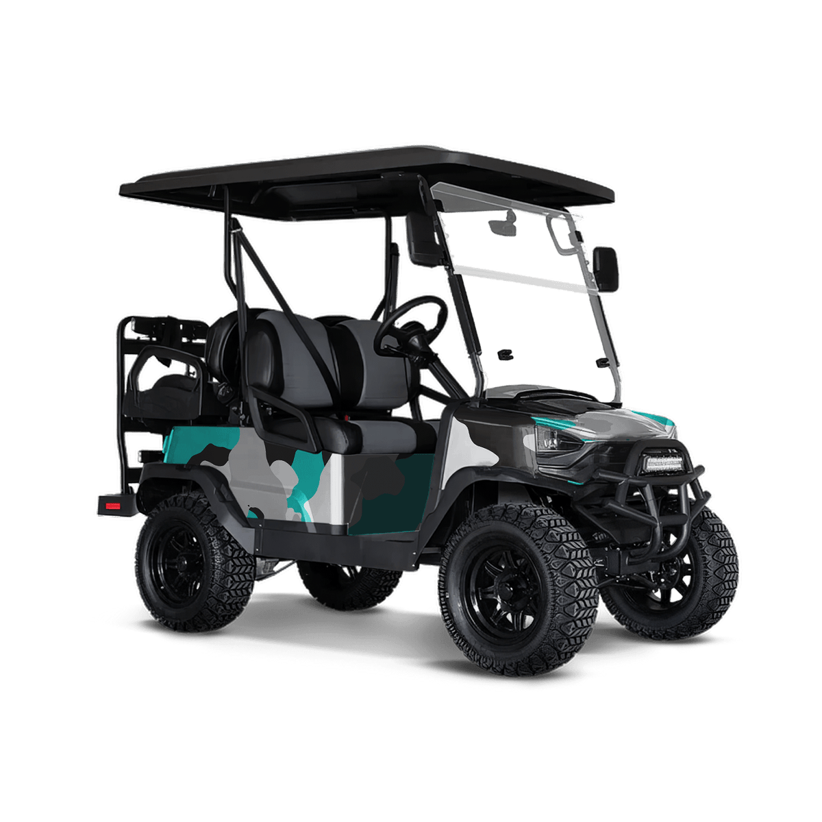 Cumulus Tiffany Blue Tiger Golf Cart Wraps