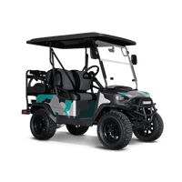 Cumulus Tiffany Blue Tiger Golf Cart Wraps