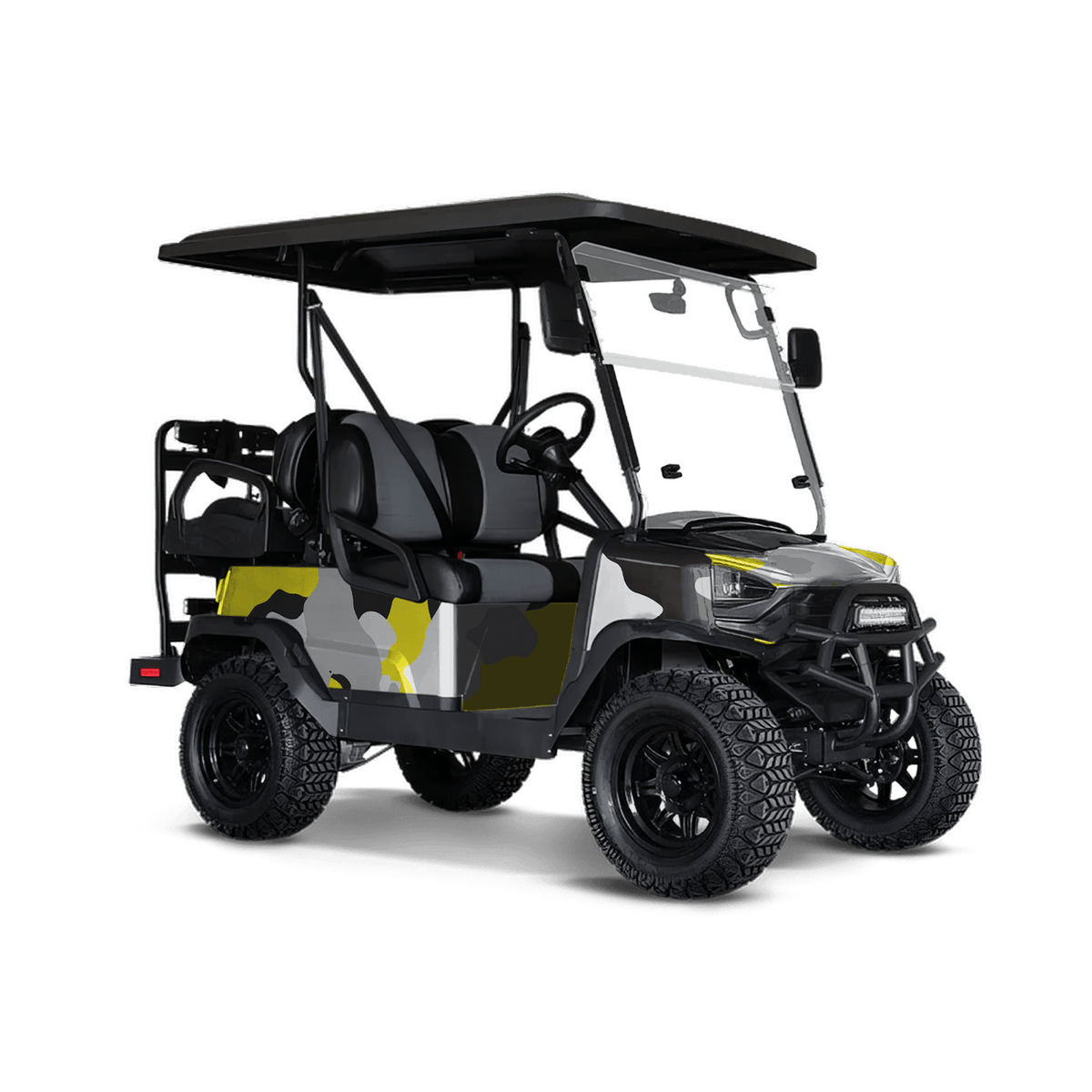 Cumulus Yellow Tiger Golf Cart Wraps