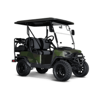 Ragged Army Dark Green Golf Cart Wraps