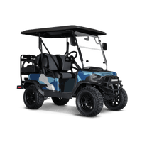Ragged Baby Blue Golf Cart Wraps