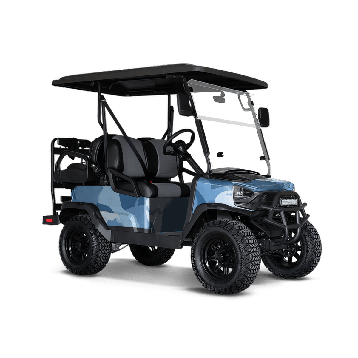 Ragged Cool Blue Golf Cart Wraps