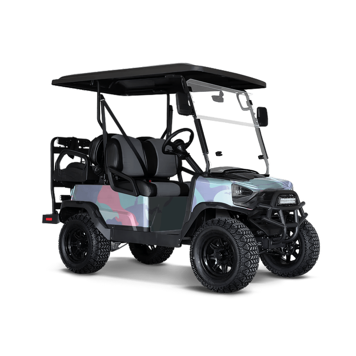 Ragged Cotton Candy Golf Cart Wraps