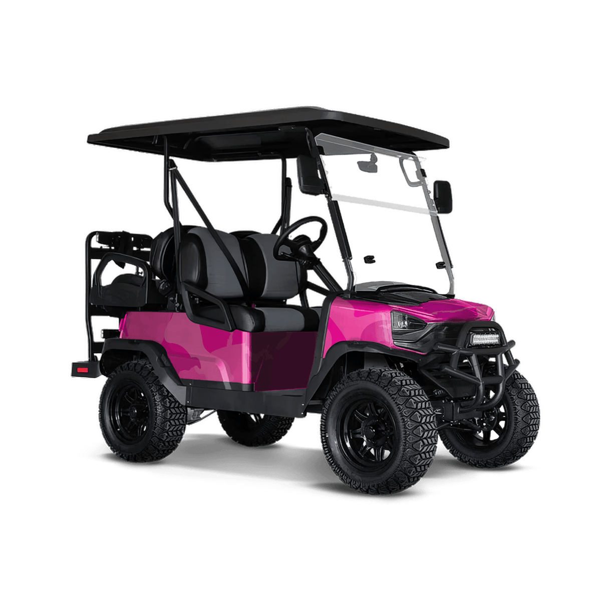 Ragged Elite Magenta Golf Cart Wraps