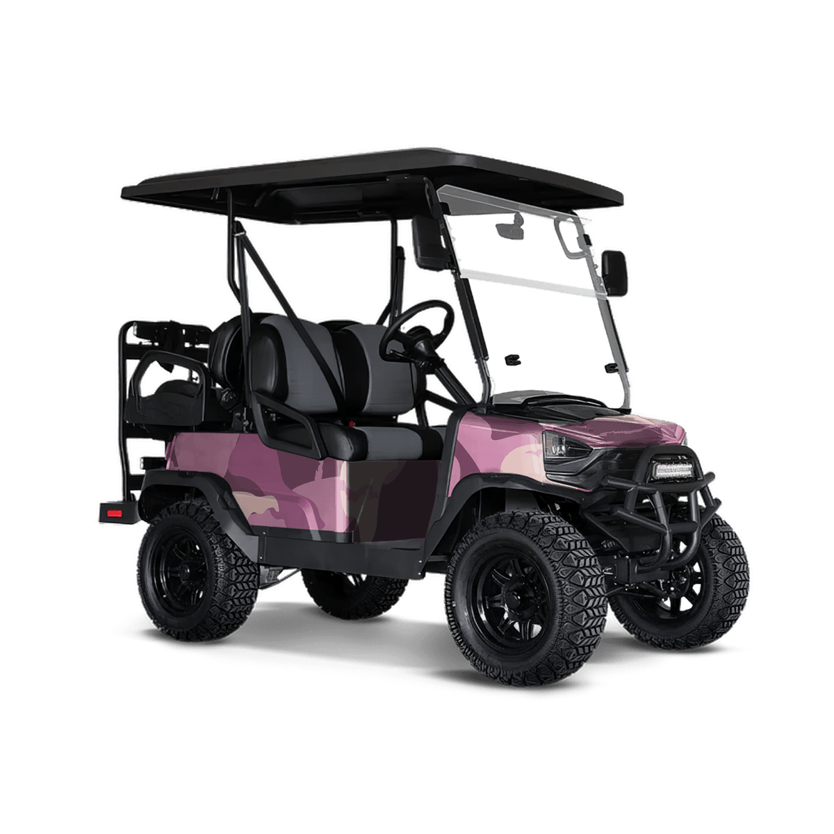 Ragged Floral Golf Cart Wraps
