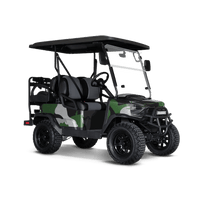 Ragged Green Tiger Golf Cart Wraps