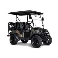 Ragged Militant Blue Golf Cart Wraps