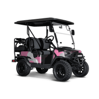 Ragged Pink Tiger Golf Cart Wraps