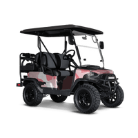 Ragged Pink Golf Cart Wraps