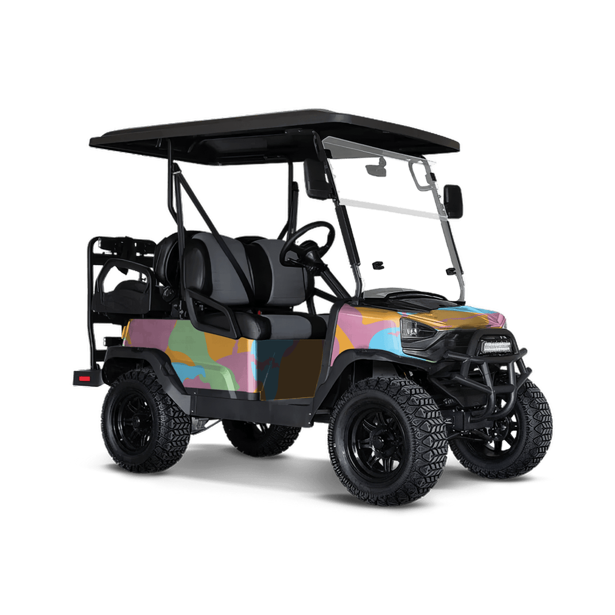 Ragged Sherbert Golf Cart Wraps