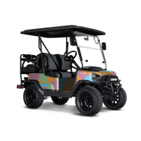 Ragged Sherbert Golf Cart Wraps