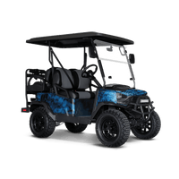 Kryptek Blue Lightning Golf Cart Wraps