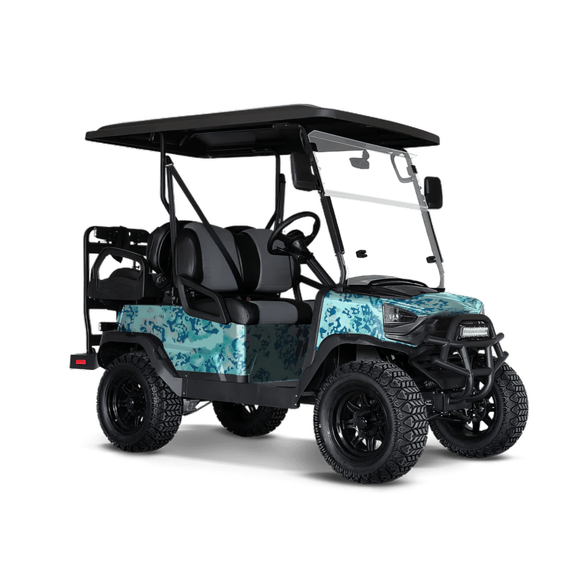 Kryptek Obskura Glacier Golf Cart Wraps