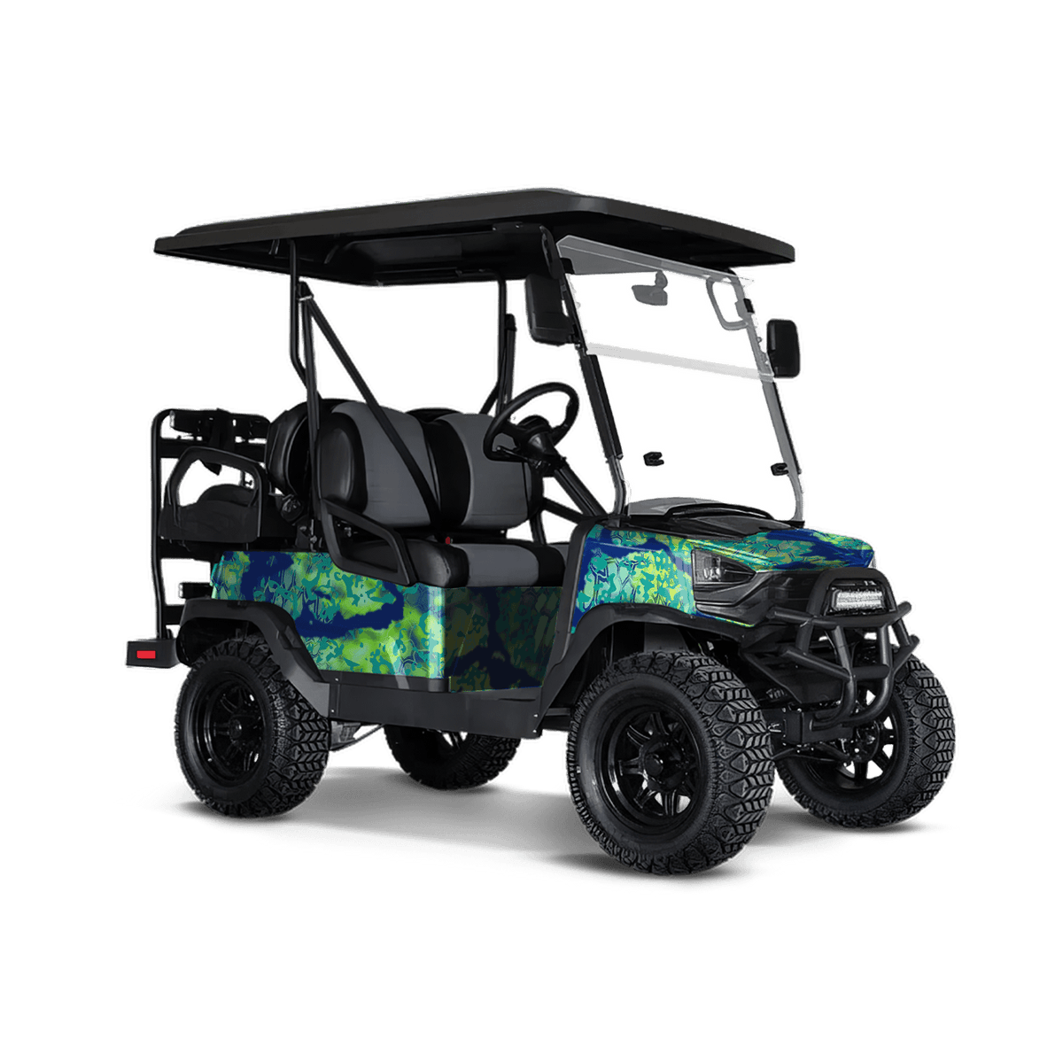 Kryptek Obskura MahiMahi Golf Cart Wraps