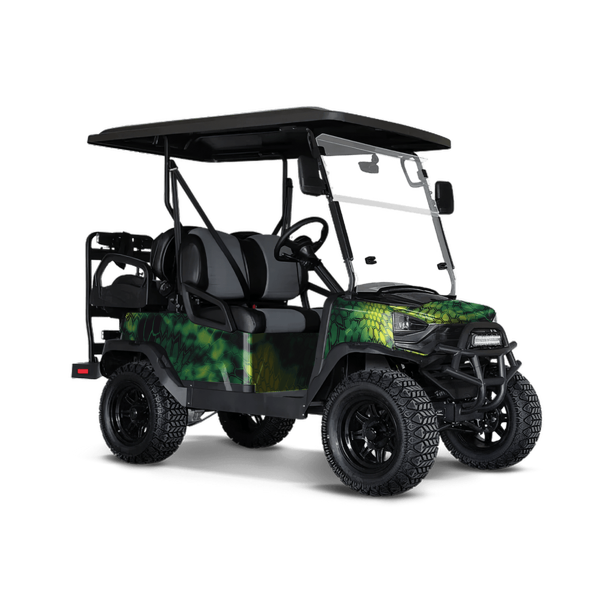 Kryptek Toxic Waste Golf Cart Wraps