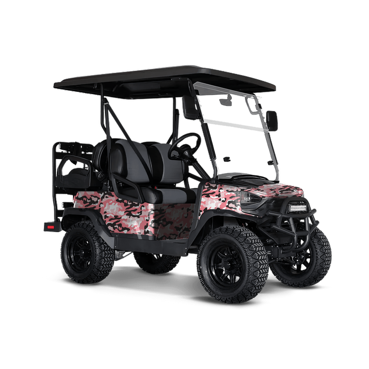 Classic Pink Golf Cart Wraps