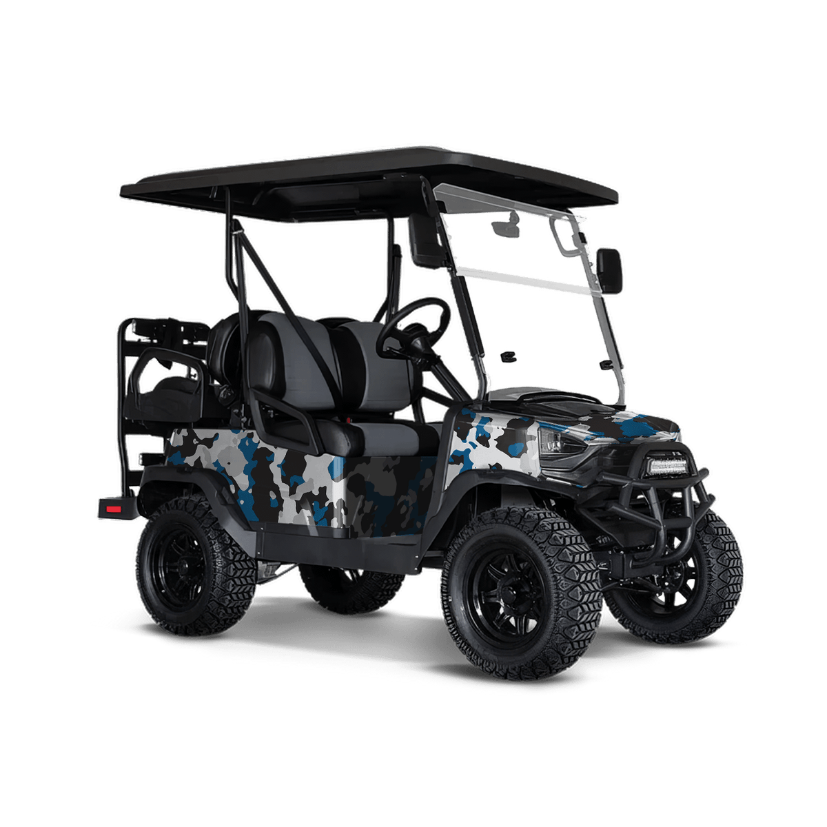 Cumulus Blue Tiger Golf Cart Wraps