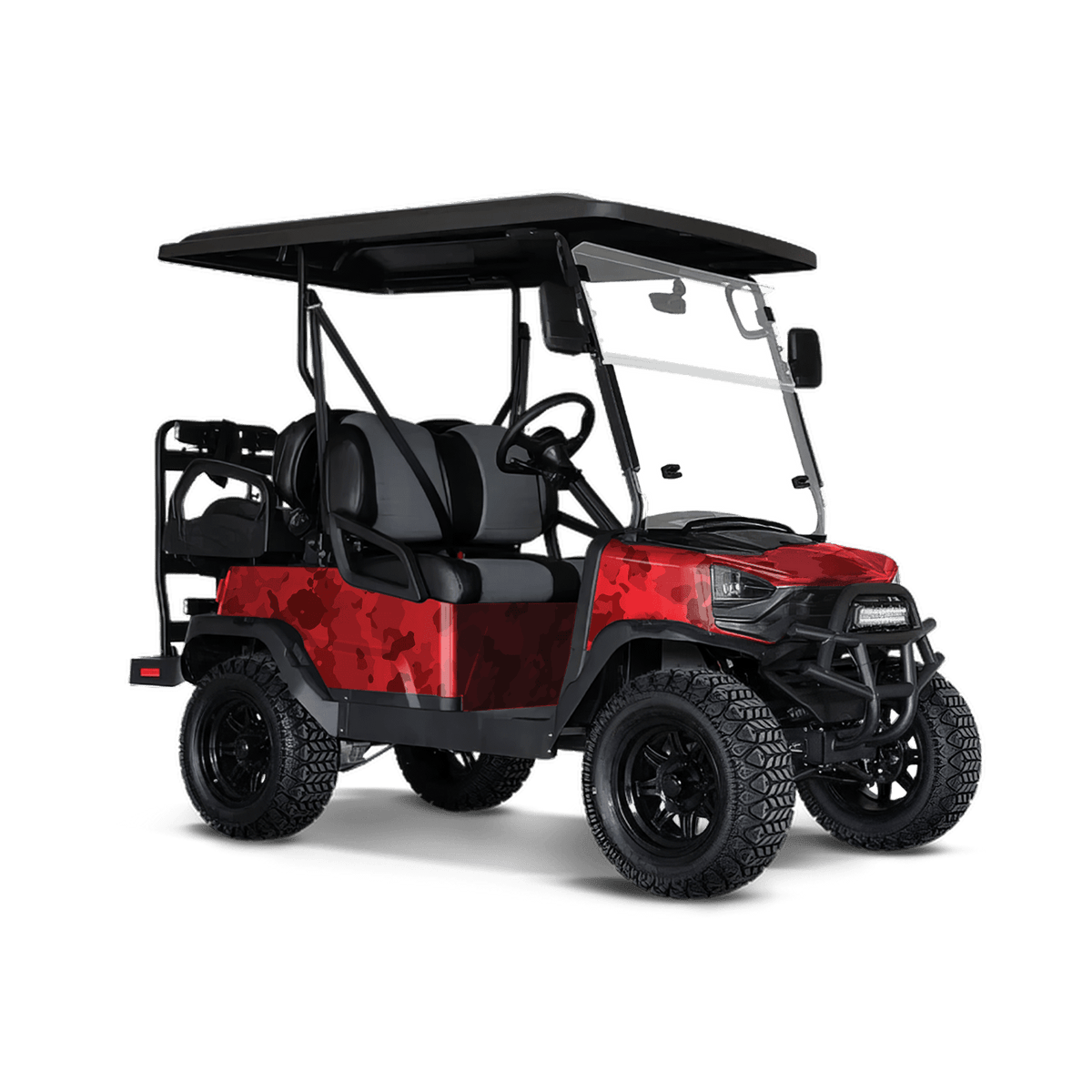 Cumulus Elite Red Golf Cart Wraps