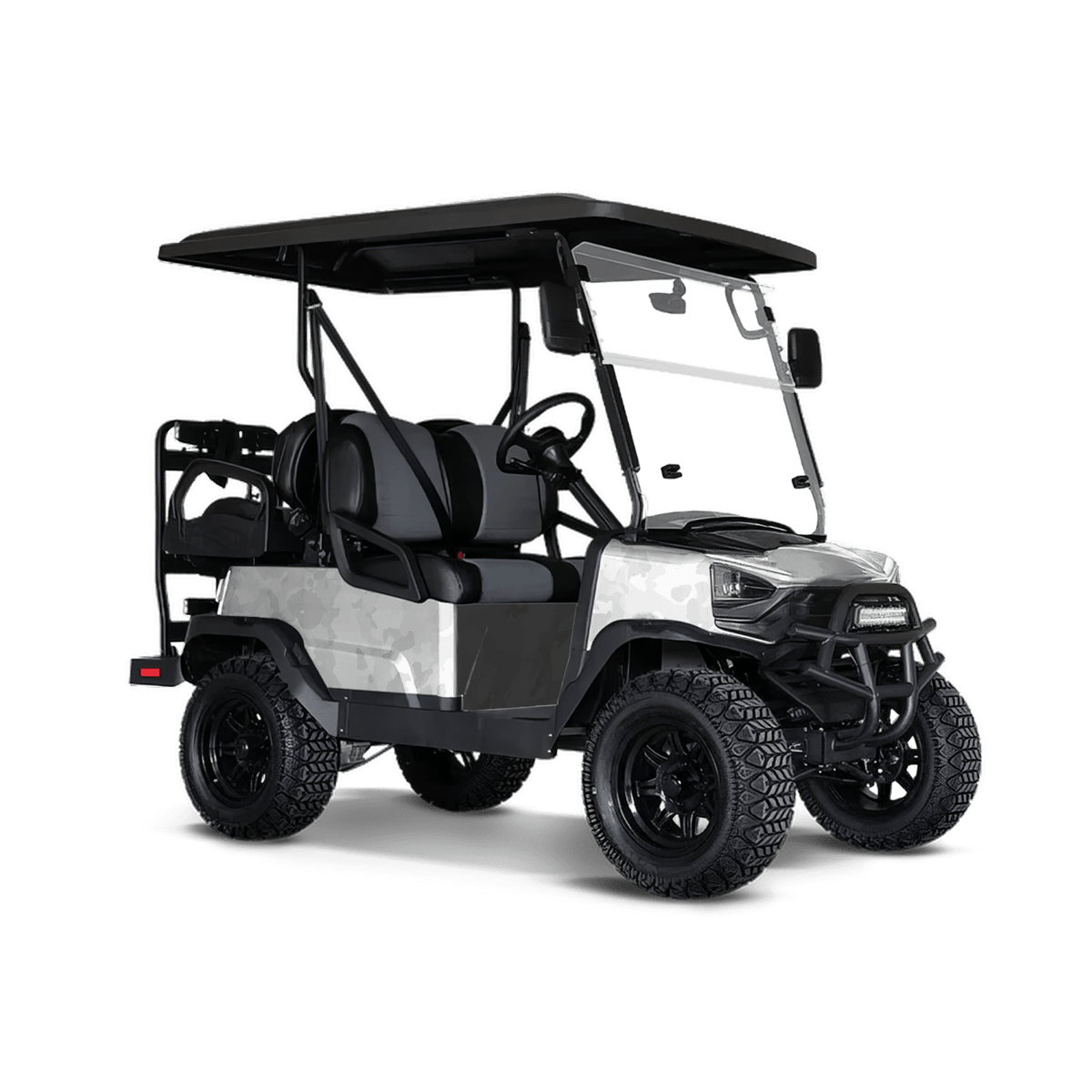 Cumulus Elite White Golf Cart Wraps