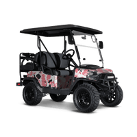 Cumulus Pink Golf Cart Wraps