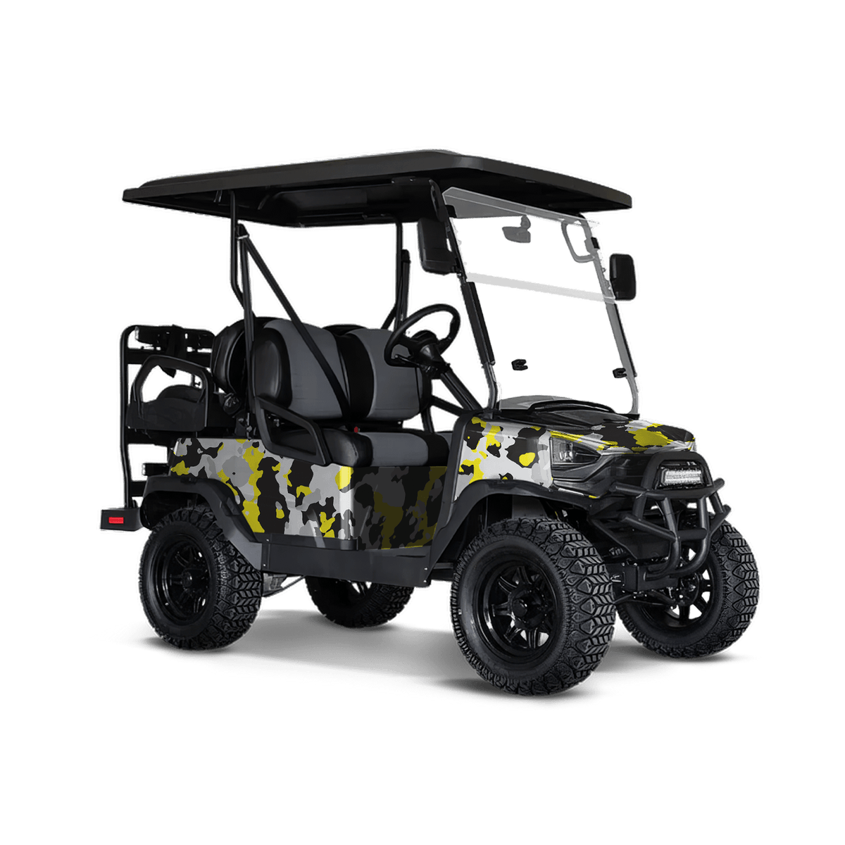 Cumulus Yellow Tiger Golf Cart Wraps