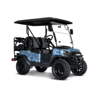 Digital Cool Blue Golf Cart Wraps