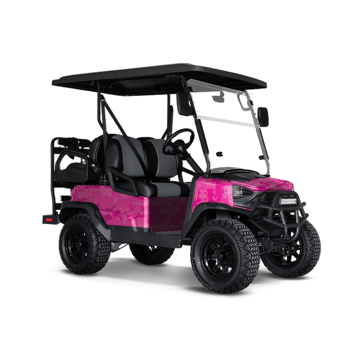 Digital Elite Magenta Golf Cart Wraps